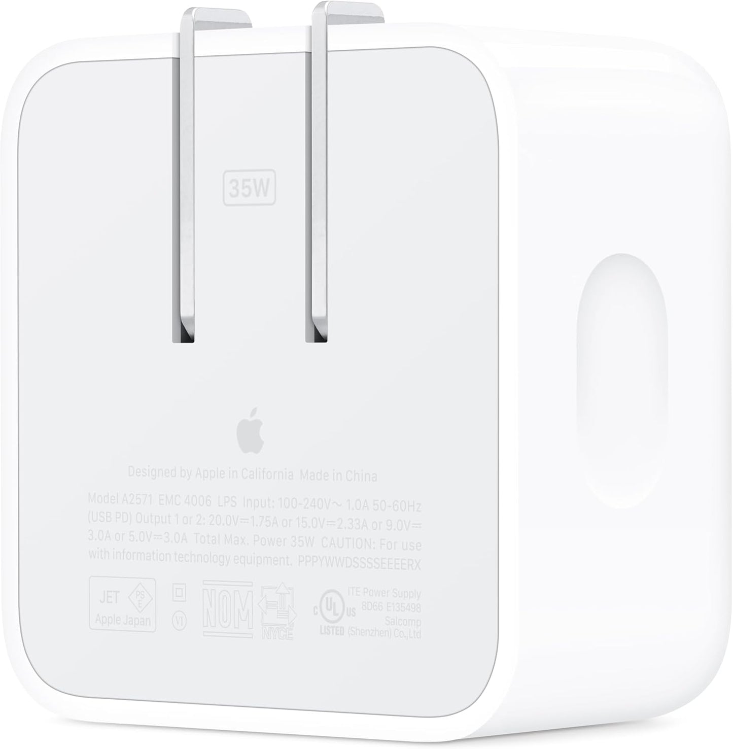 Apple 35W Dual USB-C Port Compact Power Adapter