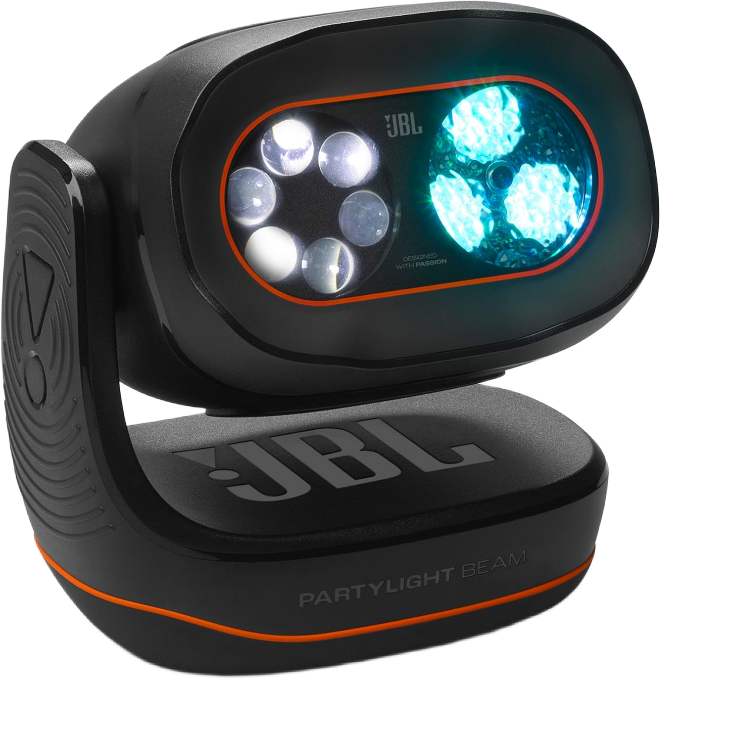 JBL PARTYLIGHT Beam - Bluetooth Projection Party Light, Take Your Party to The Next Level with Room-Filling choreographed lightshow, Match Your Energy