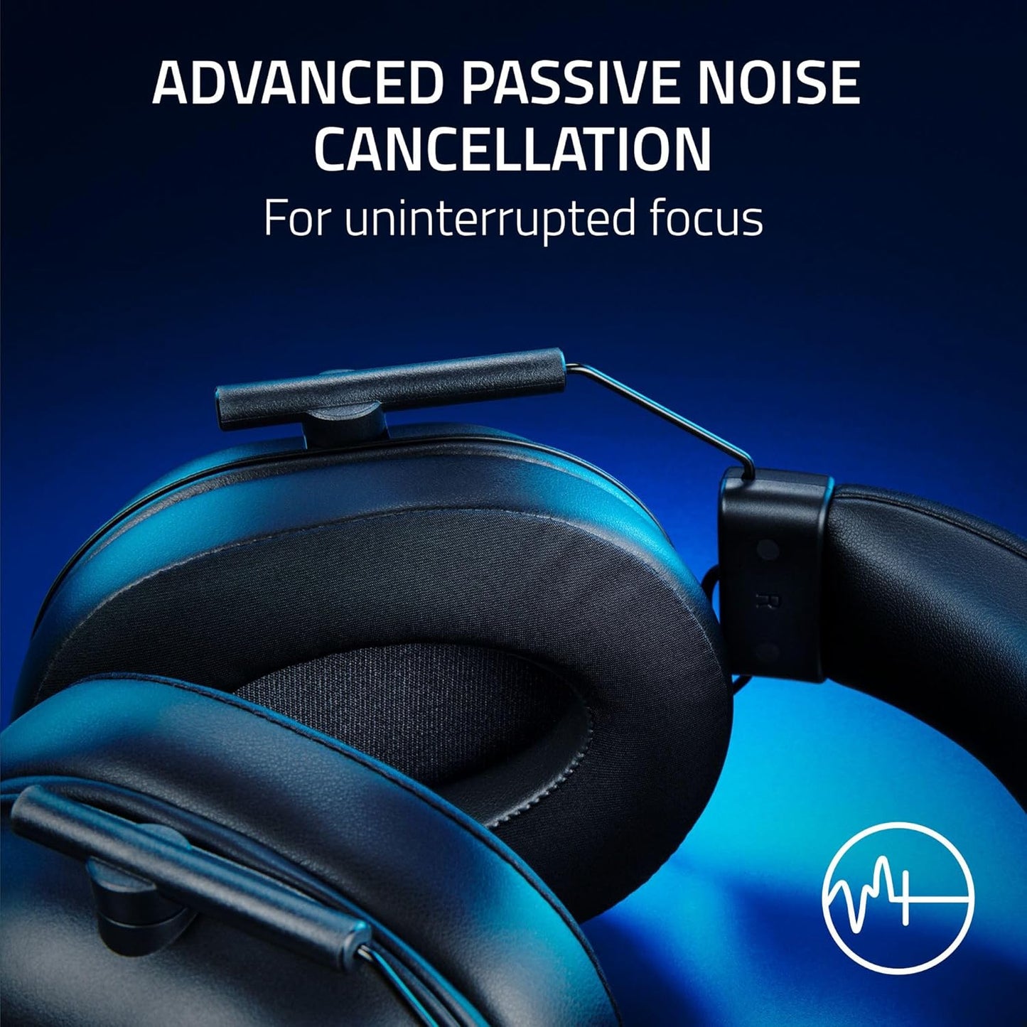 Razer BlackShark V2 X PlayStation Gaming Headset: 50mm Drivers - Cardioid Mic - Lightweight - Comfortable, Noise Isolating Earcups - for PS5, Xbox Series X, PC, Switch via 3.5 mm Audio Jack - Black